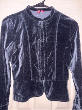SO Black Velvet Bomber Jacket